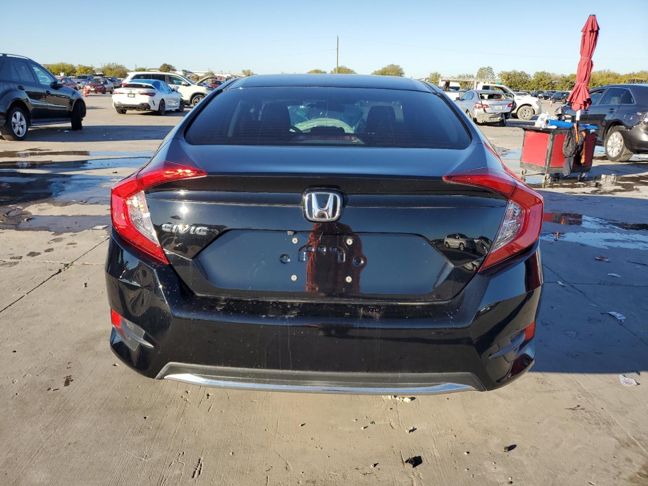 2020 Honda Civic VIN 19XFC2F63LE019047 Copart auction photo, all over damage thumbnail 6