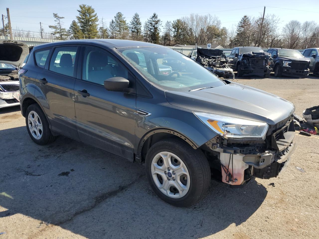 2017 Ford Escape VIN 1FMCU0F78HUE83887 Copart auction photo, front end damage thumbnail 4