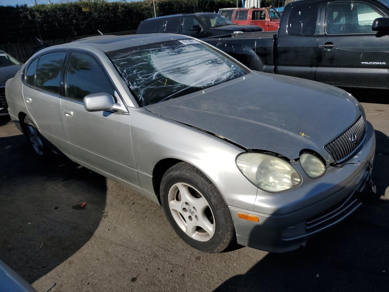 2004 Lexus GS 300 VIN JT8BD69S340196198 Copart auction photo, front end / top/roof damage thumbnail 4