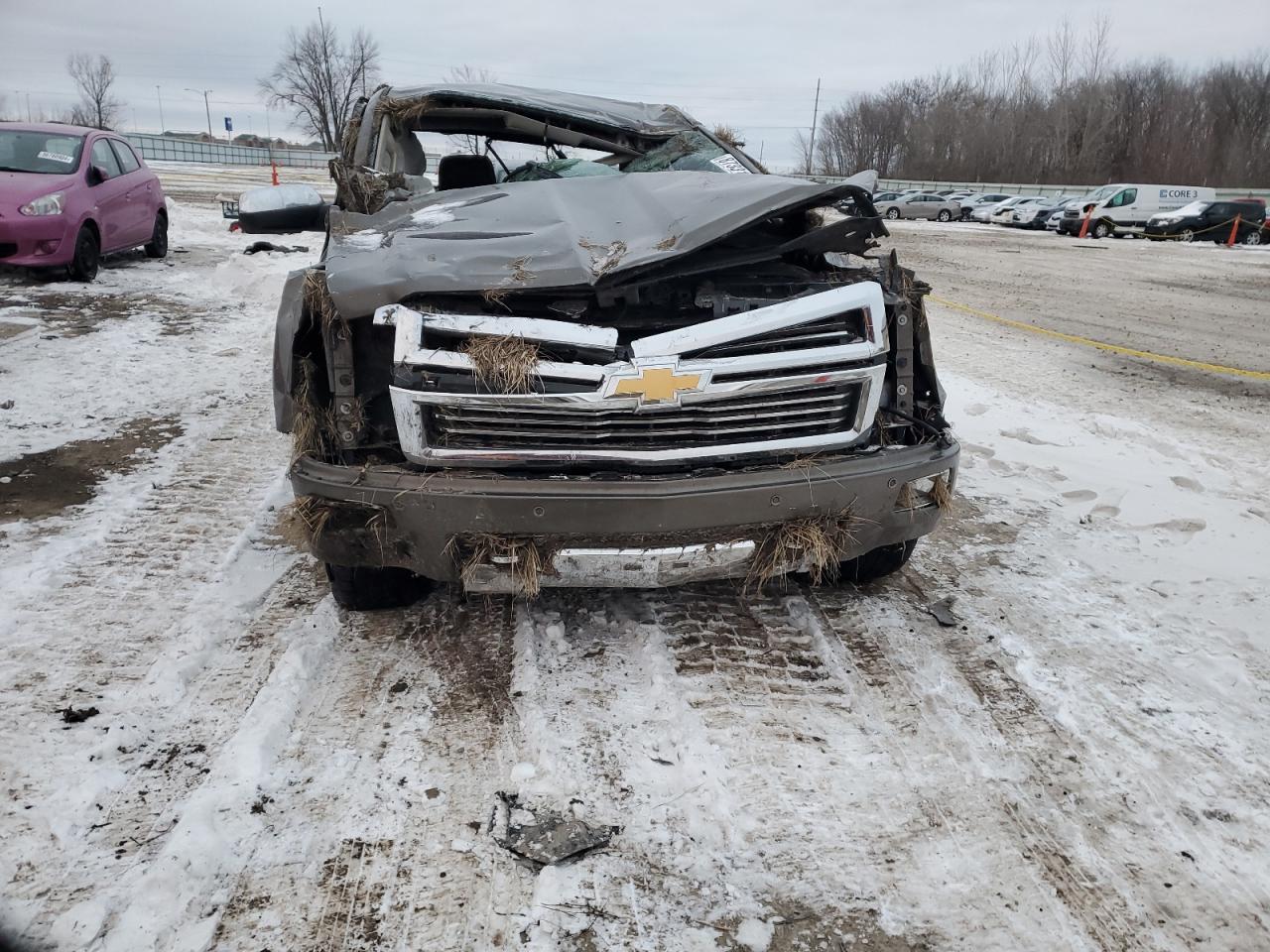 2015 Chevrolet Silverado VIN 3GCUKTEC9FG480818 Copart auction photo, all over damage thumbnail 5