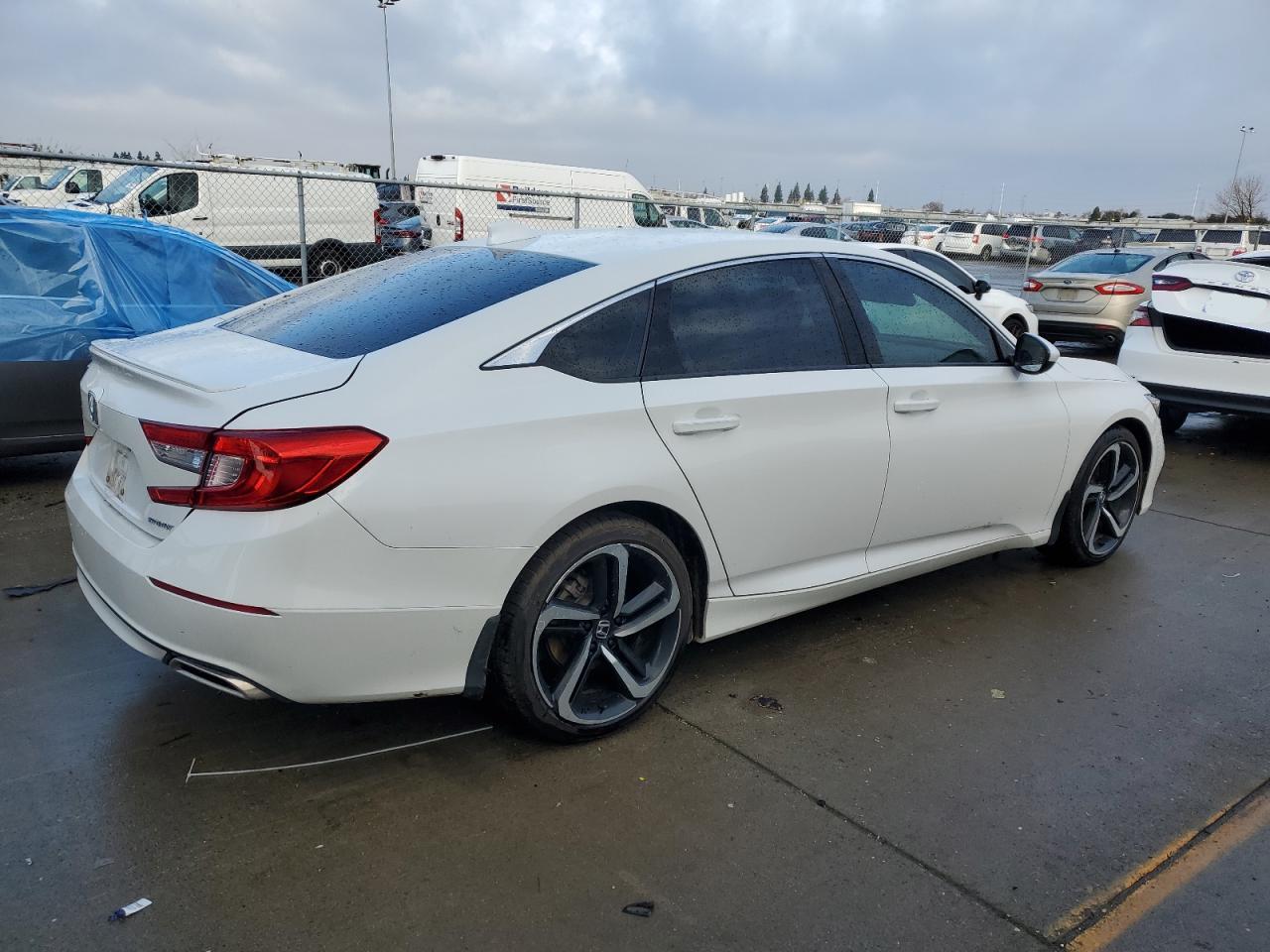 2019 Honda Accord VIN 1HGCV1F38KA147879 Copart auction photo, side / front end damage thumbnail 3