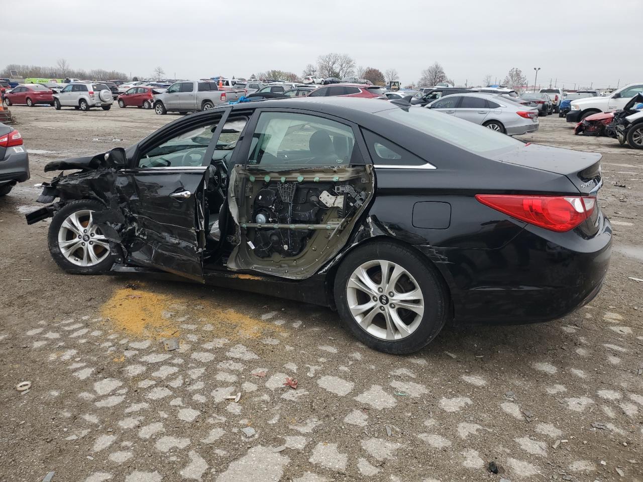 2011 Hyundai Sonata VIN 5NPEC4AC1BH142750 Copart auction photo, front end / side damage thumbnail 2