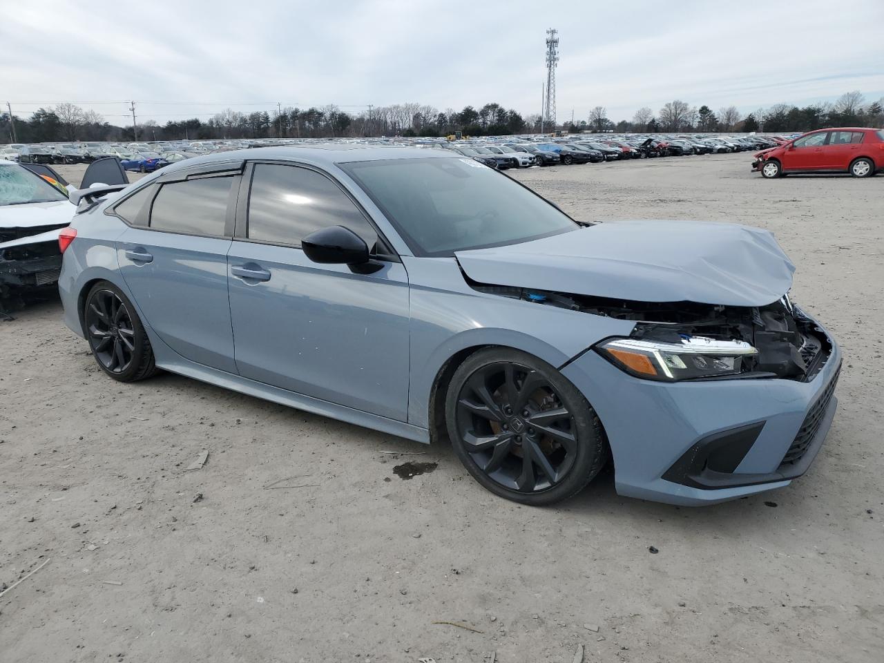 2022 Honda Civic VIN 2HGFE1E5XNH470739 Copart auction photo, front end damage thumbnail 4