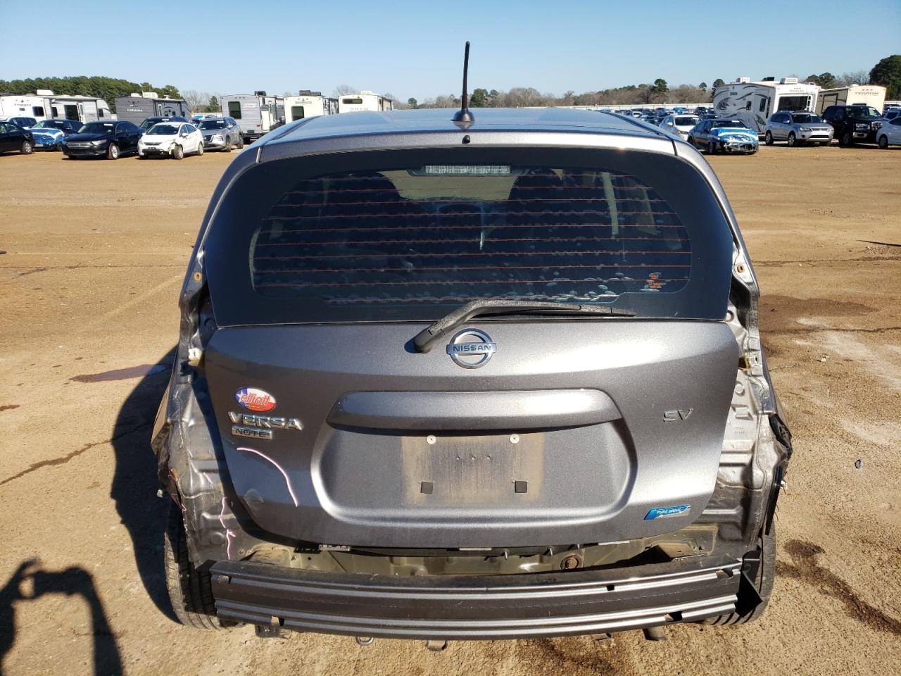 2016 Nissan Versa VIN 3N1CE2CP9GL394830 Copart auction photo, rear end / side damage thumbnail 6