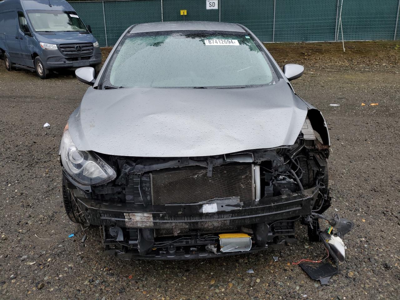 2014 Hyundai Elantra VIN KMHD35LH7EU183299 Copart auction photo, front end damage thumbnail 5