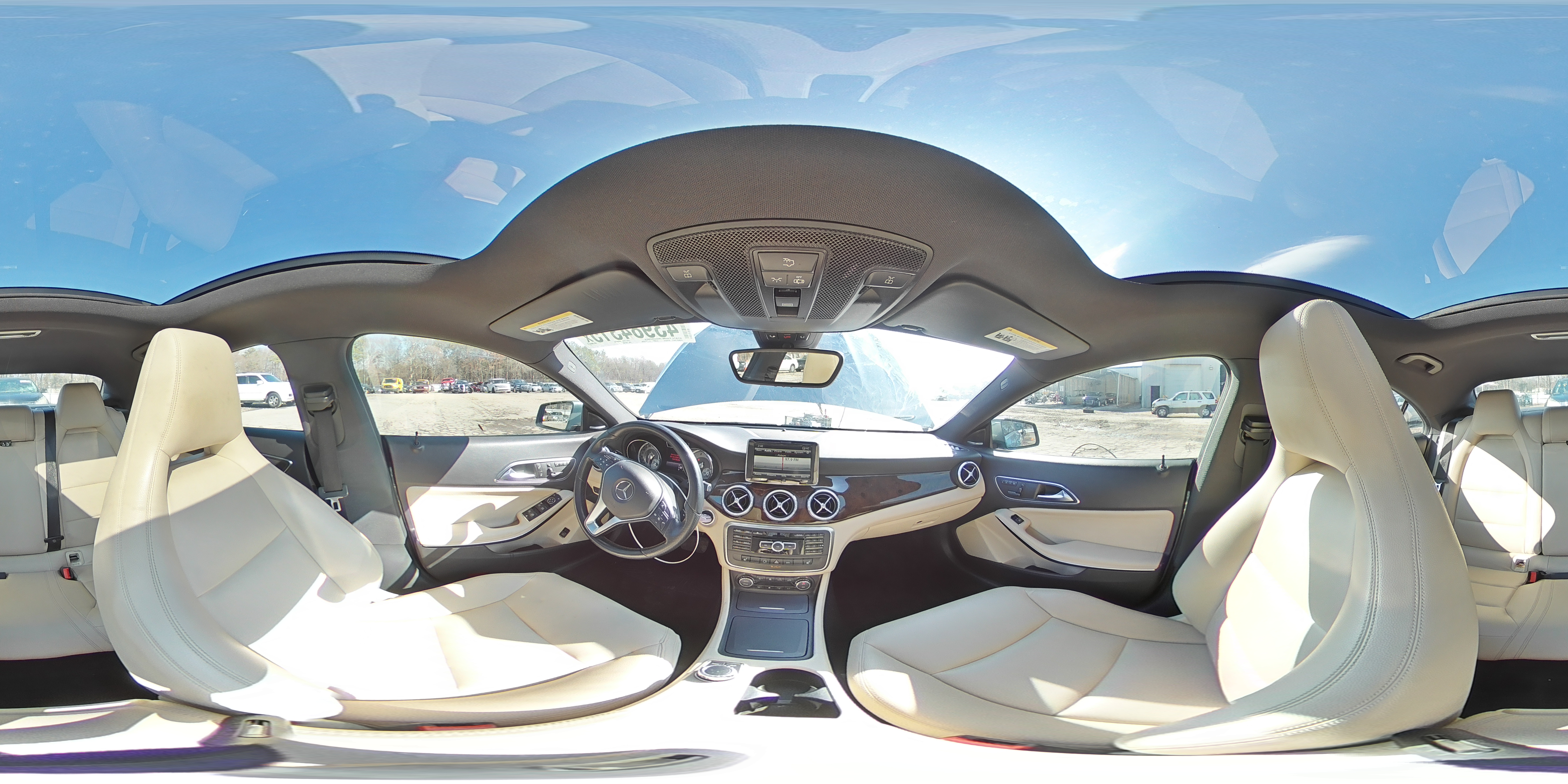 2014 Mercedes-Benz CLA-klasse VIN WDDSJ4EBXEN033143 Copart auction photo, front end / mechanical damage thumbnail 14