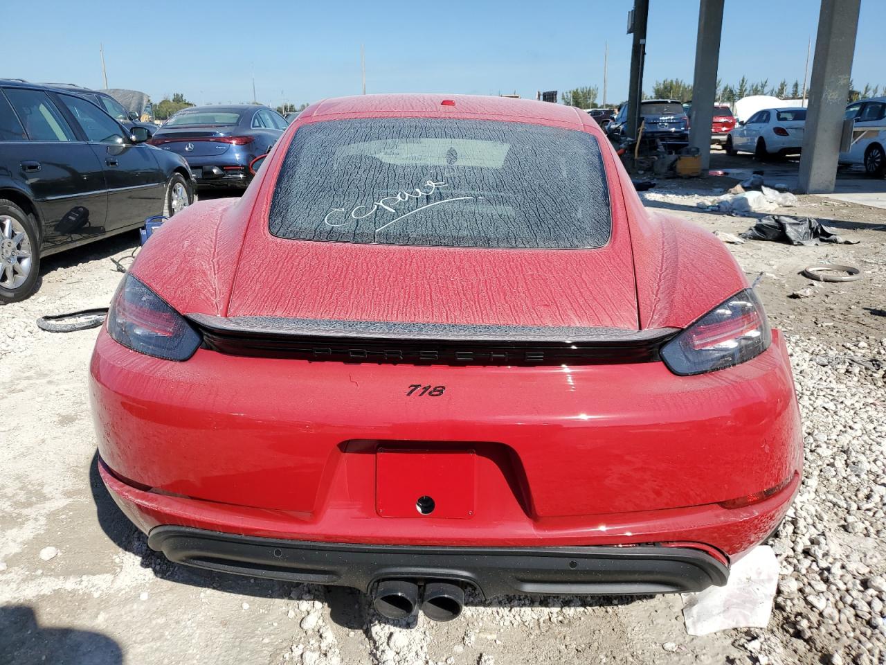 2024 Porsche Cayman VIN WP0AA2A85RK256203 Copart auction photo, rear end / minor dent/scratches damage thumbnail 6