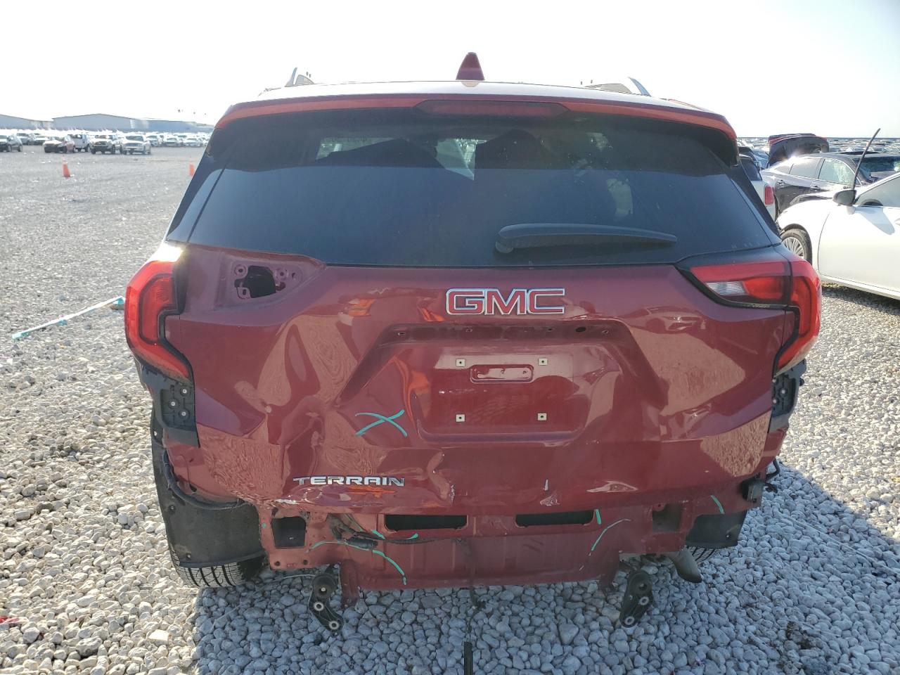 2018 GMC Terrain VIN 3GKALPEV1JL351016 Copart auction photo, front end / rear end damage thumbnail 6