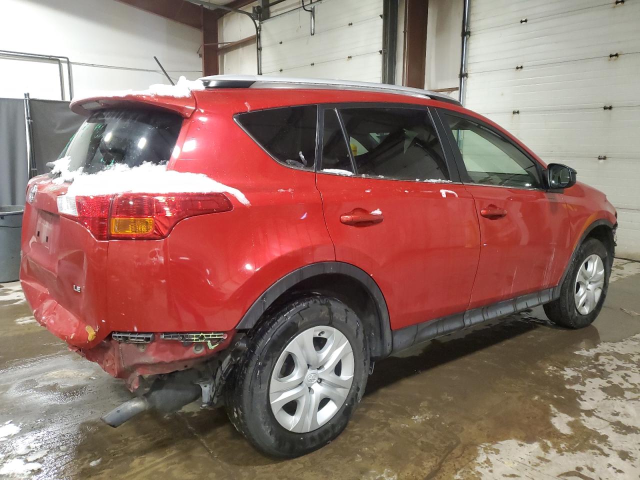 2014 Toyota RAV 4 VIN JTMZFREVXED033280 Copart auction photo, rear end / front end damage thumbnail 3
