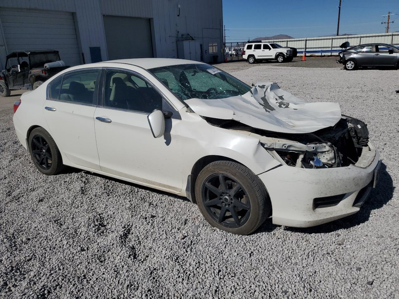 2014 Honda Accord VIN 1HGCR2F3XEA063545 Copart auction photo, front end / top/roof damage thumbnail 4