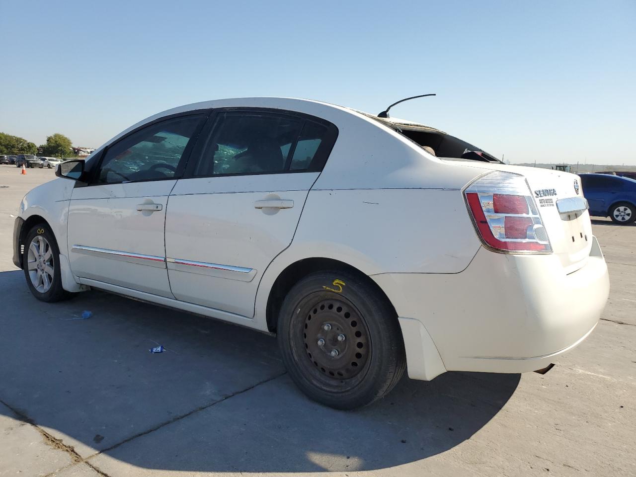 2010 Nissan Sentra VIN 3N1AB6AP1AL659824 Copart auction photo, top/roof damage thumbnail 2