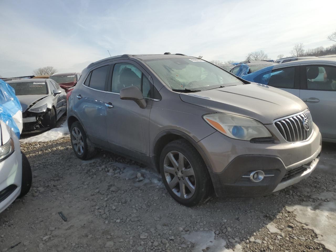 2013 Buick Encore VIN KL4CJHSB0DB161377 Copart auction photo, side damage thumbnail 4