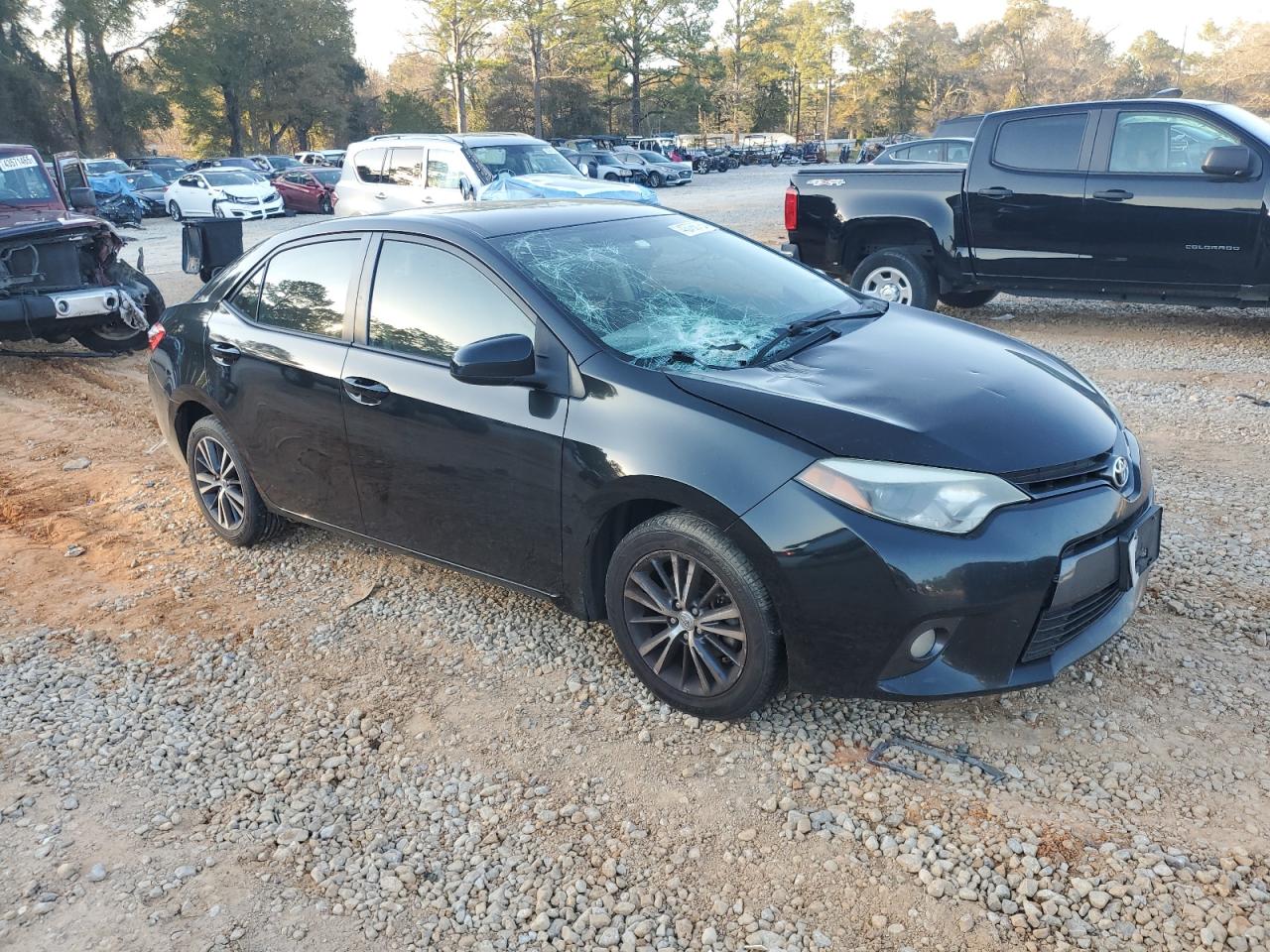 2016 Toyota Corolla VIN 5YFBURHE7GP384246 Copart auction photo, front end damage thumbnail 4