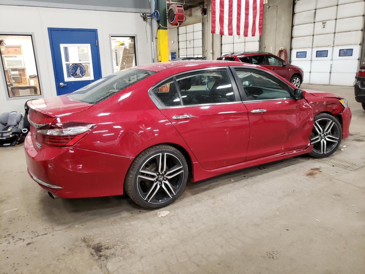 2017 Honda Accord VIN 1HGCR2F19HA299509 Copart auction photo, all over damage thumbnail 3