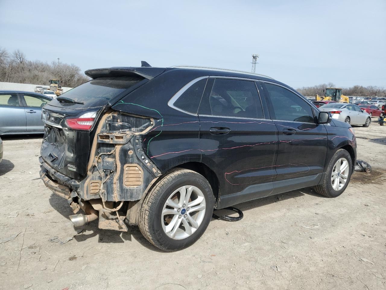 2020 Ford Edge VIN 2FMPK3J91LBA48547 Copart auction photo, rear end / minor dent/scratches damage thumbnail 3