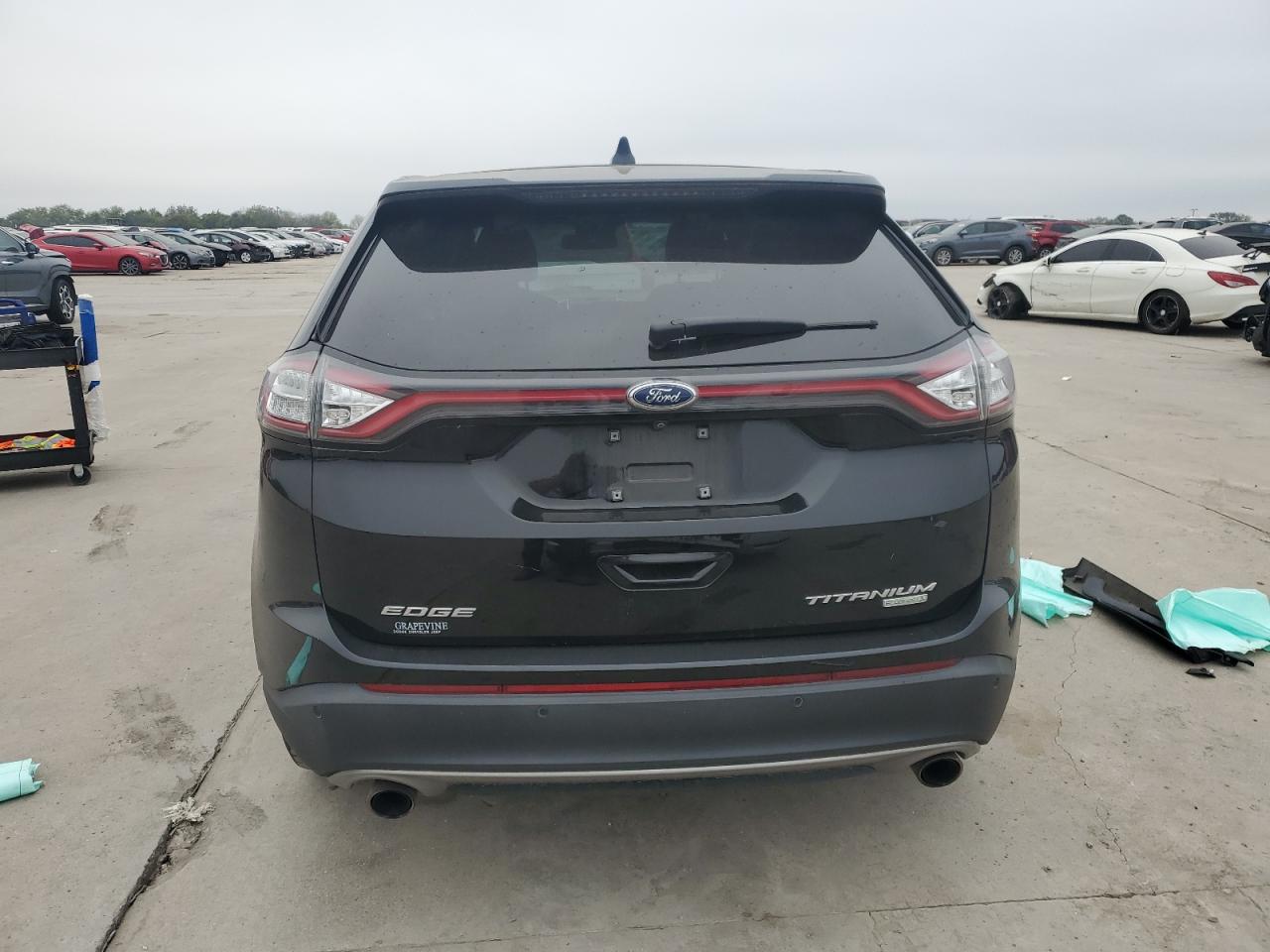 2018 Ford Edge VIN 2FMPK3K90JBB44889 Copart auction photo, side / mechanical damage thumbnail 8