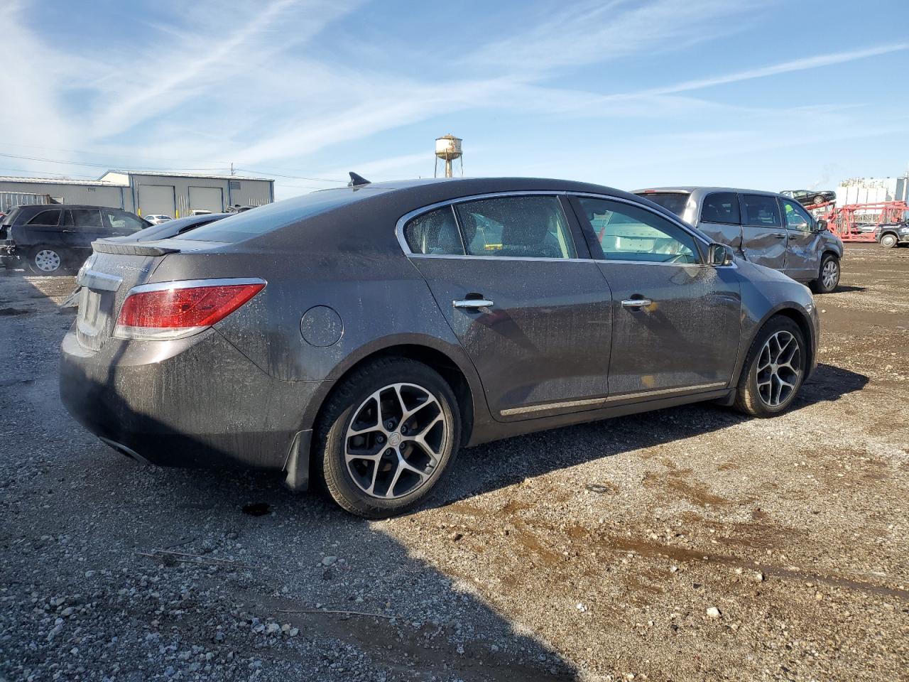 2013 Buick LaCrosse VIN 1G4GC5E39DF306022 Copart auction photo, front end / side damage thumbnail 3