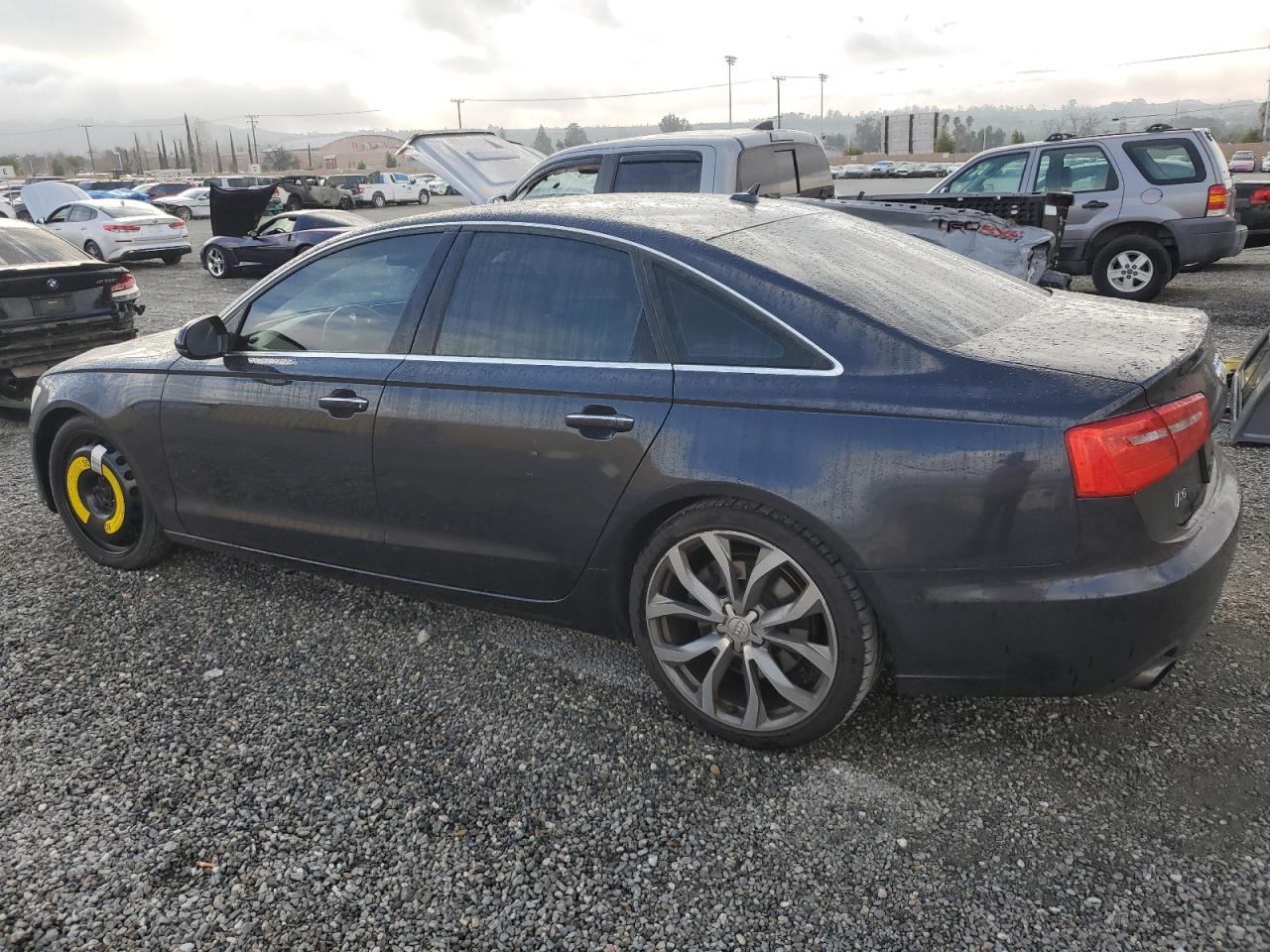 2015 Audi A6 VIN WAUGFAFC0FN021170 Copart auction photo, undercarriage / front end damage thumbnail 2