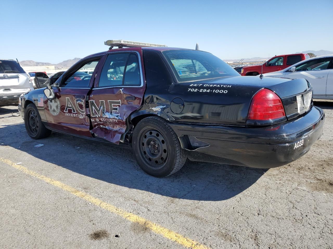 2008 Ford Crown Victoria VIN 2FAHP71V18X129353 Copart auction photo, side damage thumbnail 2