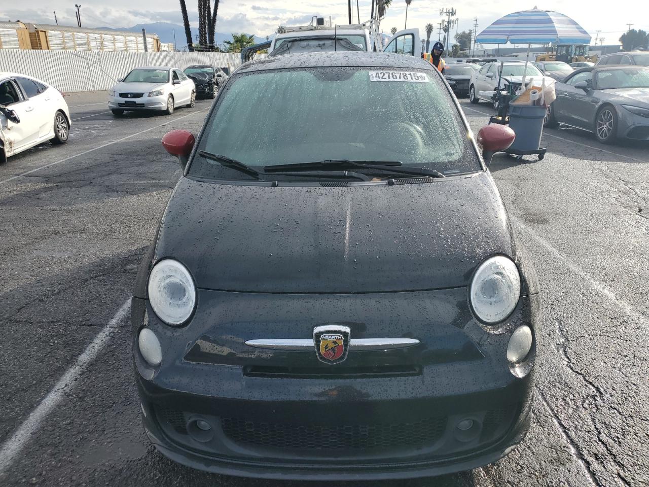 2012 Fiat 500 VIN 3C3CFFFH3CT380801 Copart auction photo, minor dent/scratches damage thumbnail 5