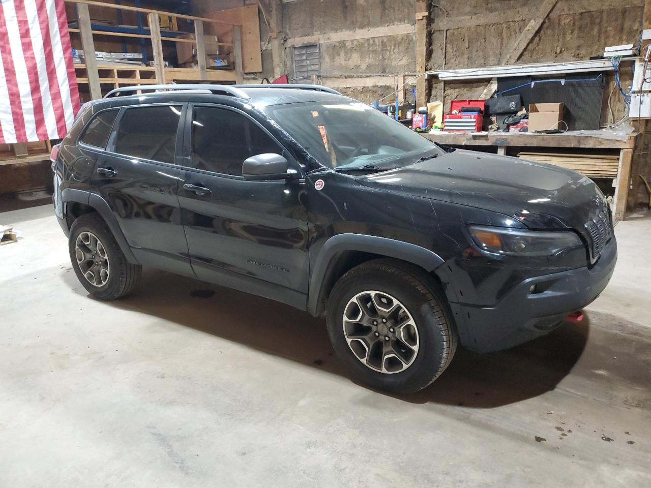 2020 Jeep Cherokee VIN 1C4PJMBX3LD654906 Copart auction photo, side damage thumbnail 4