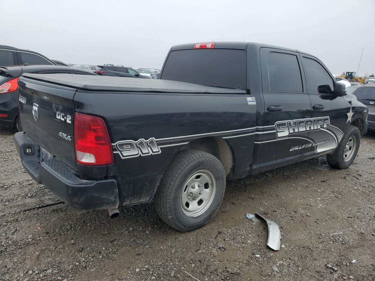 2015 RAM 1500 VIN 1C6RR7XT4FS790090 Copart auction photo, burn damage thumbnail 3