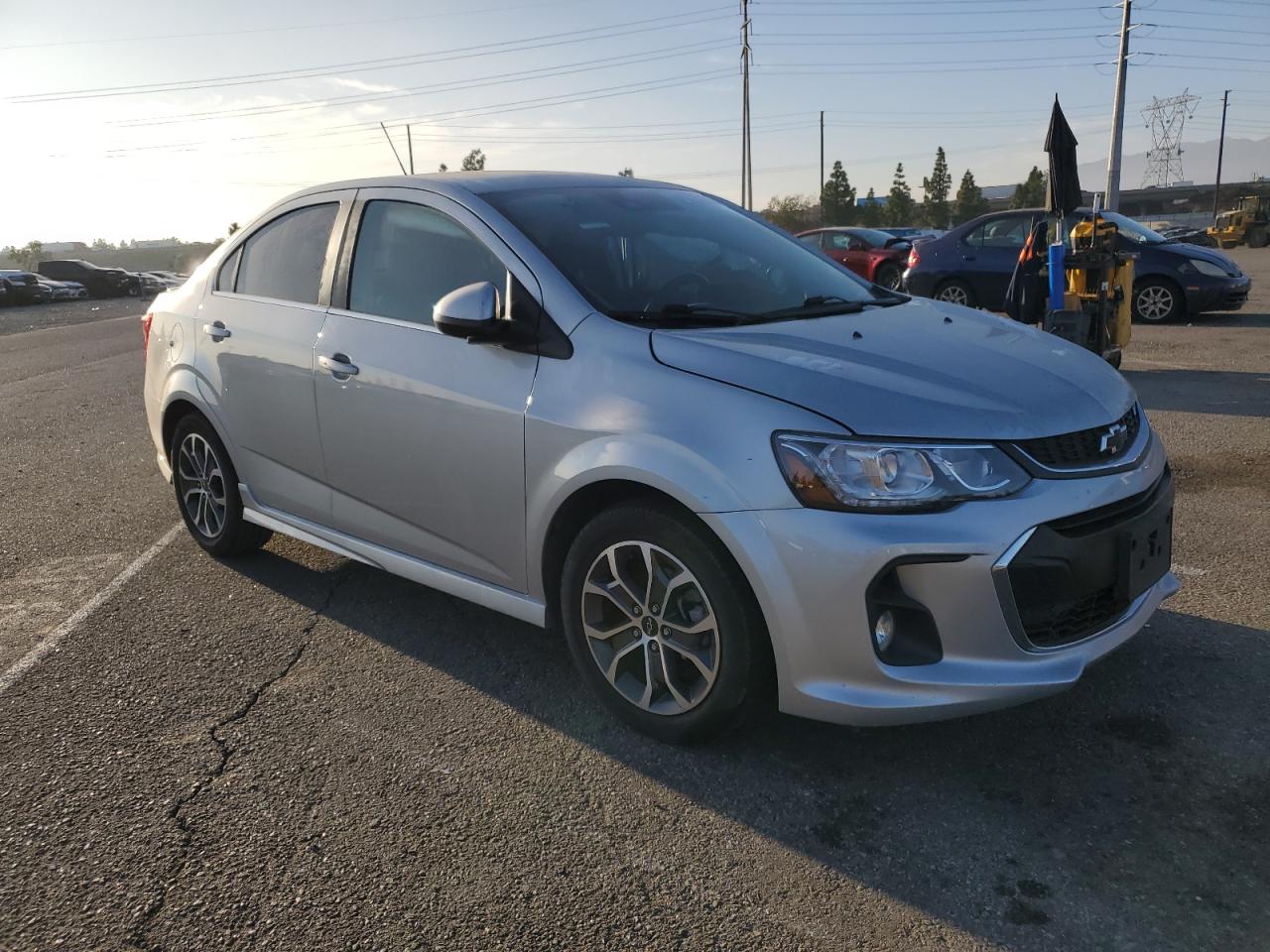 2020 Chevrolet Sonic VIN 1G1JD5SB9L4110698 Copart auction photo, side damage thumbnail 4