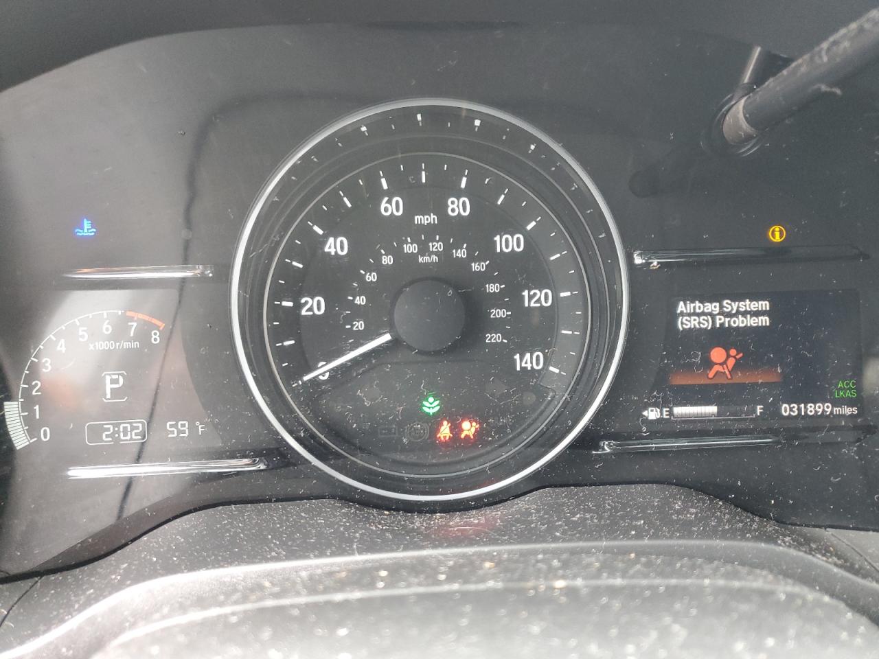 2019 Honda HR-V VIN 3CZRU6H58KM720736 Copart auction photo, water/flood damage thumbnail 9
