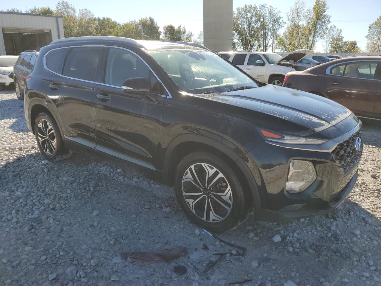 2019 Hyundai Santa Fe VIN 5NMS5CAA5KH048194 Copart auction photo, undercarriage damage thumbnail 4