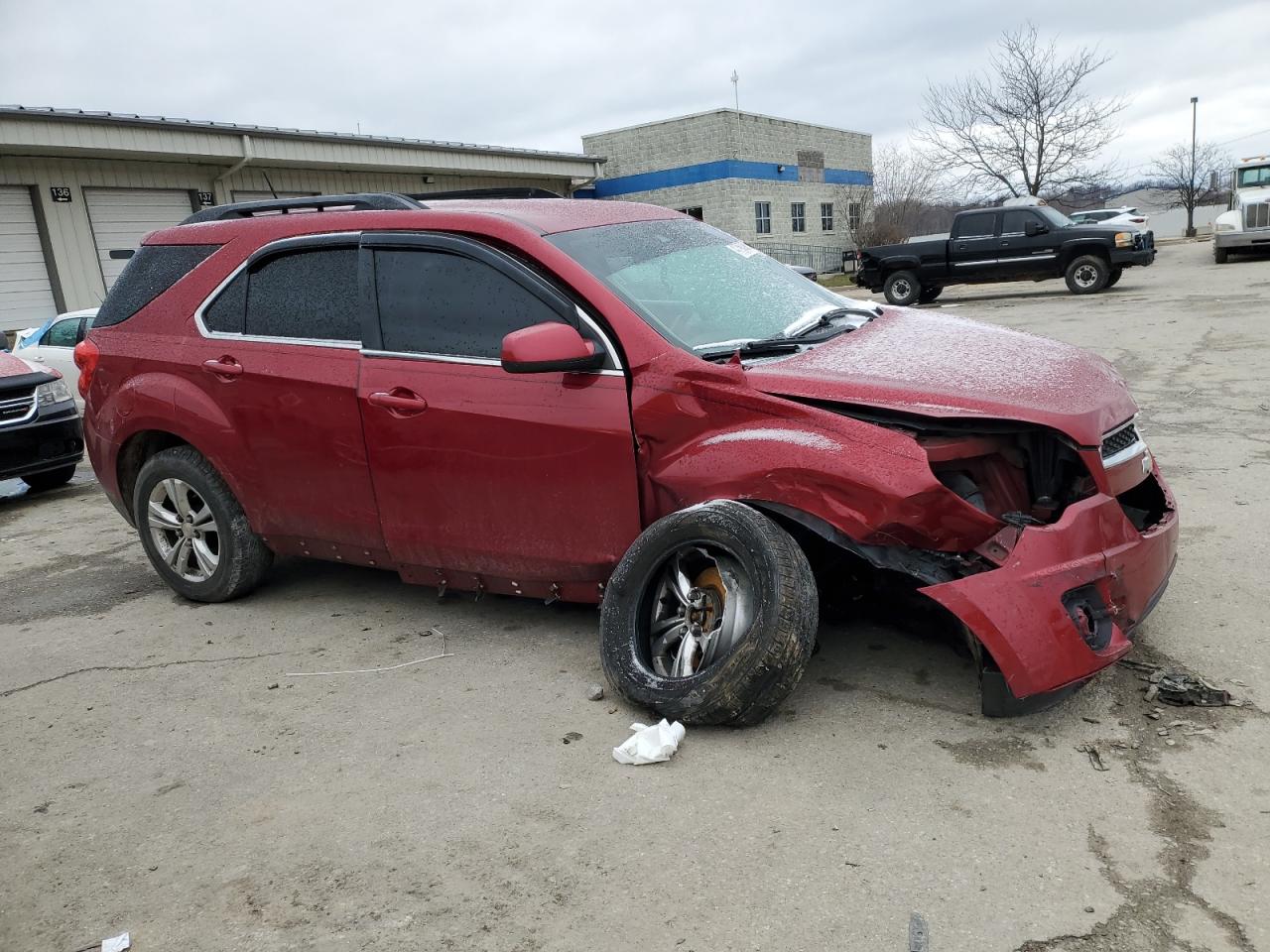 2014 Chevrolet Equinox VIN 1GNFLGEK1EZ127824 Copart auction photo, front end / side damage thumbnail 4