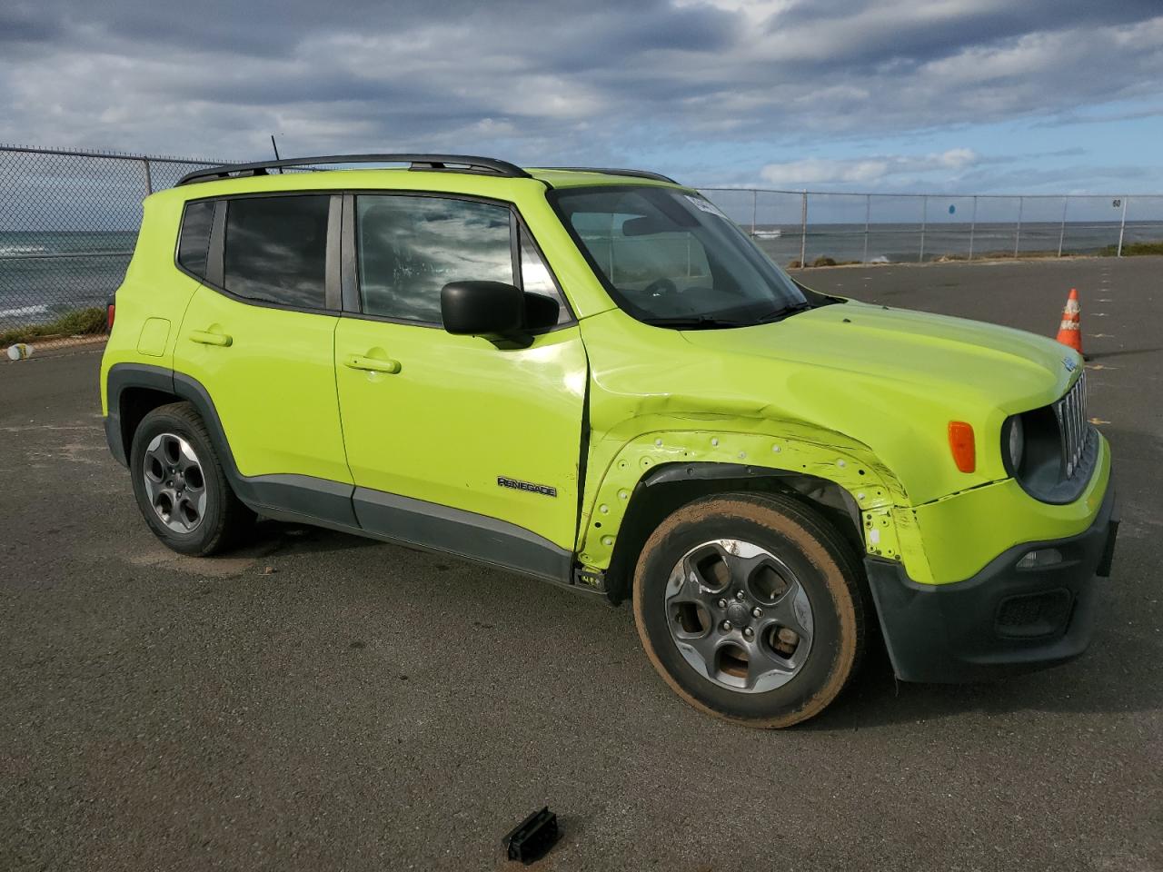 2018 Jeep Renegade VIN ZACCJAAB0JPG92224 Copart auction photo, front end damage thumbnail 4