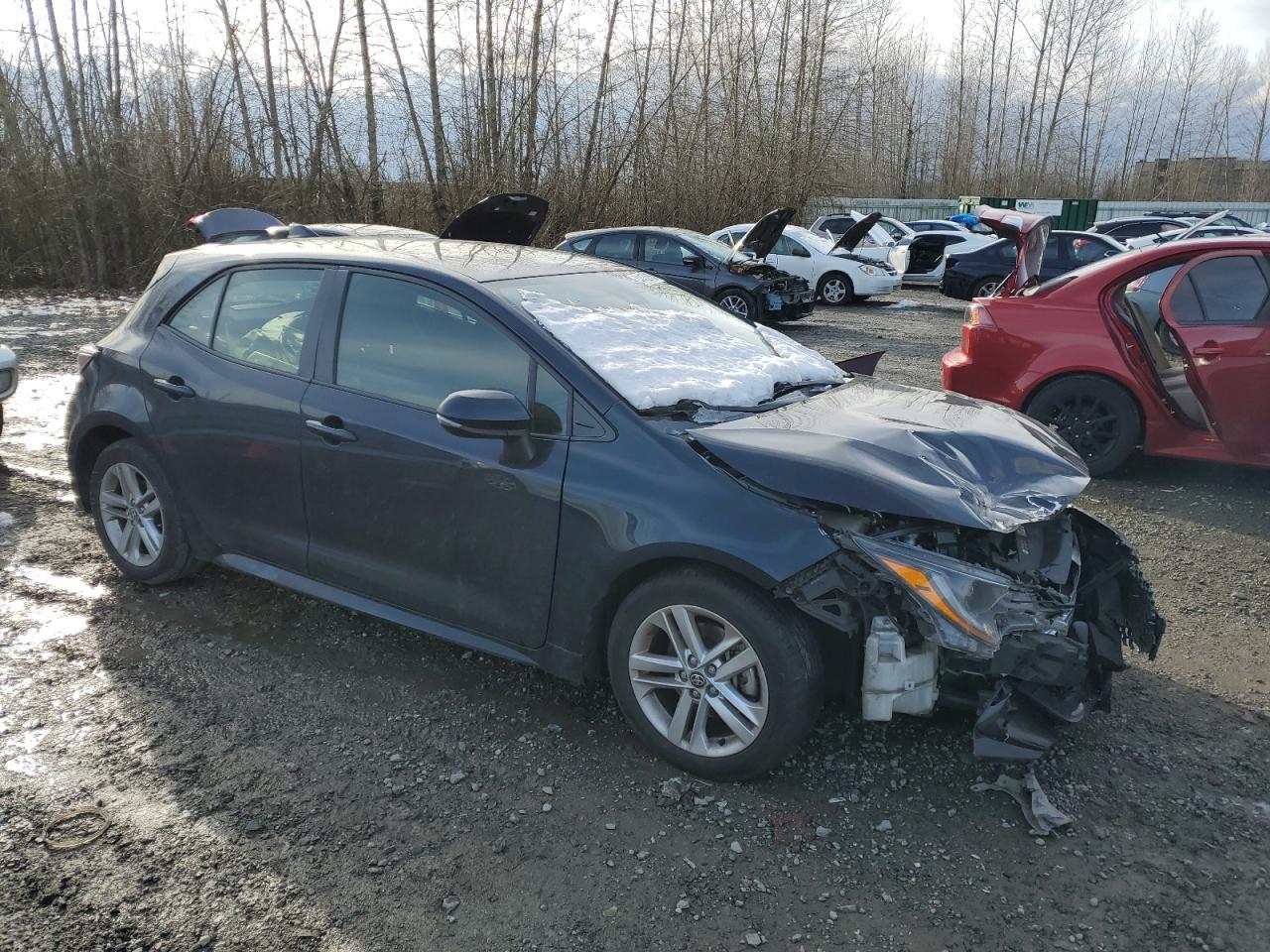 2019 Toyota Corolla VIN JTNK4RBE7K3044665 Copart auction photo, front end damage thumbnail 4