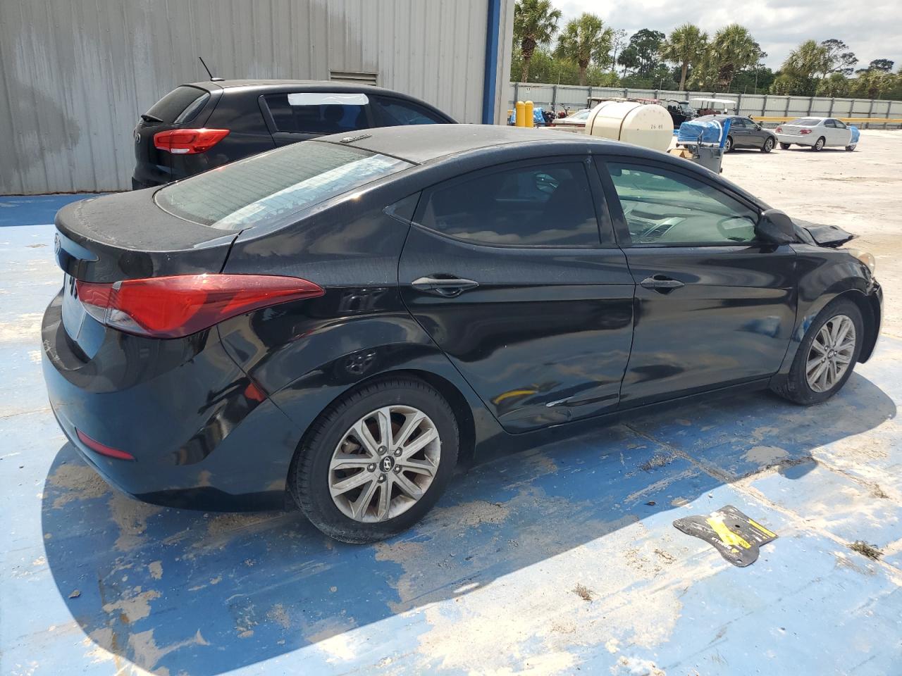 2015 Hyundai Elantra VIN 5NPDH4AE6FH637725 Copart auction photo, front end / hail damage thumbnail 3