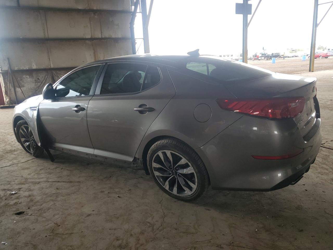 2015 KIA Optima VIN 5XXGR4A70FG456501 Copart auction photo, front end / side damage thumbnail 2