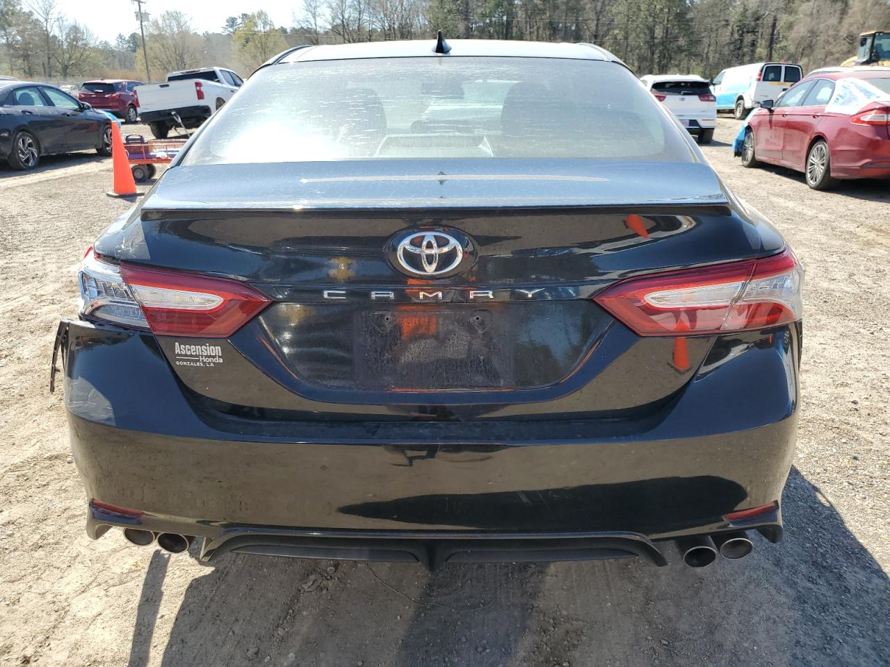 2019 Toyota Camry VIN 4T1B61HK0KU770791 Copart auction photo, front end / rear end damage thumbnail 6