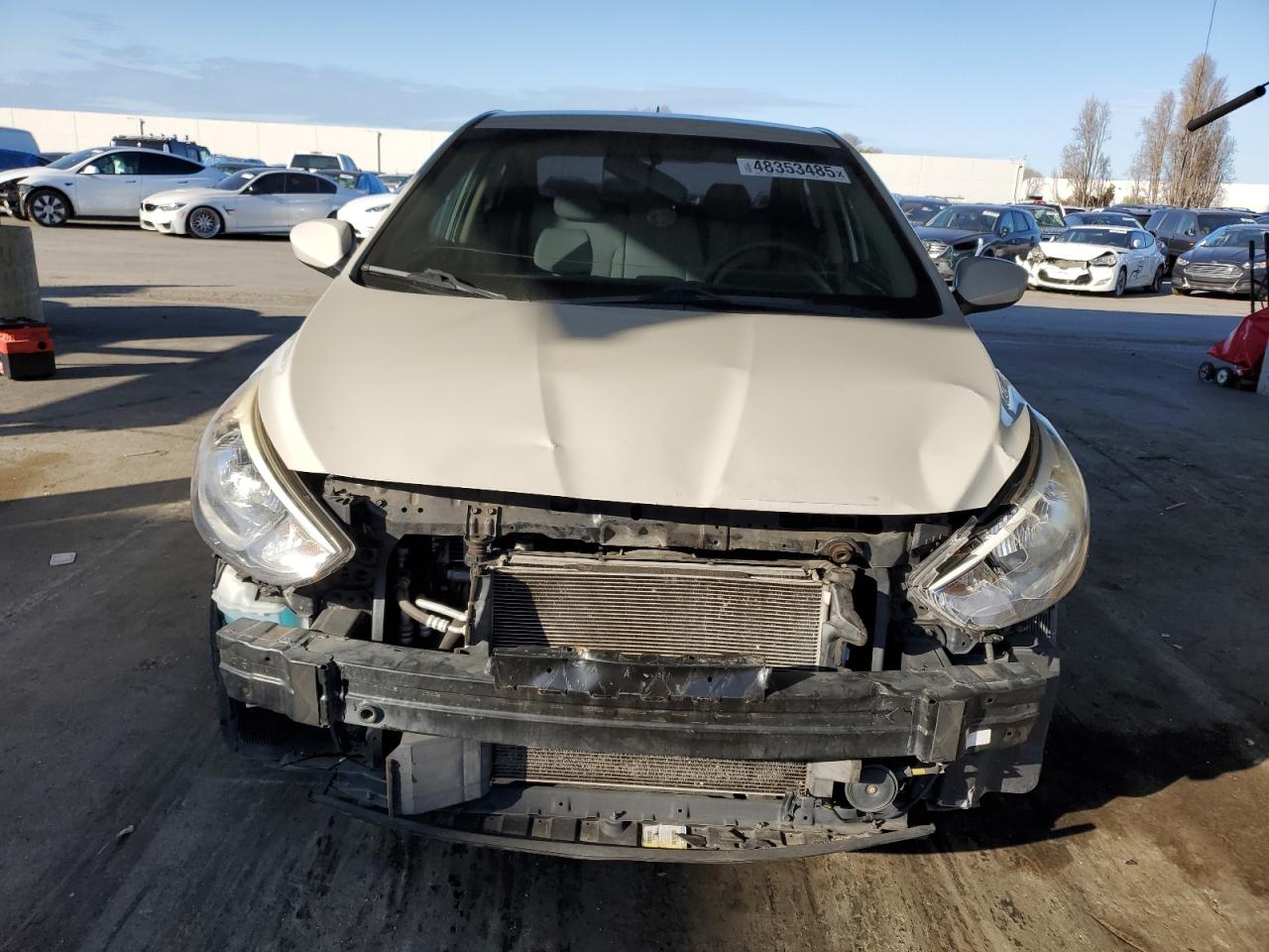 2016 Hyundai Accent VIN KMHCT4AE2GU030363 Copart auction photo, front end damage thumbnail 5
