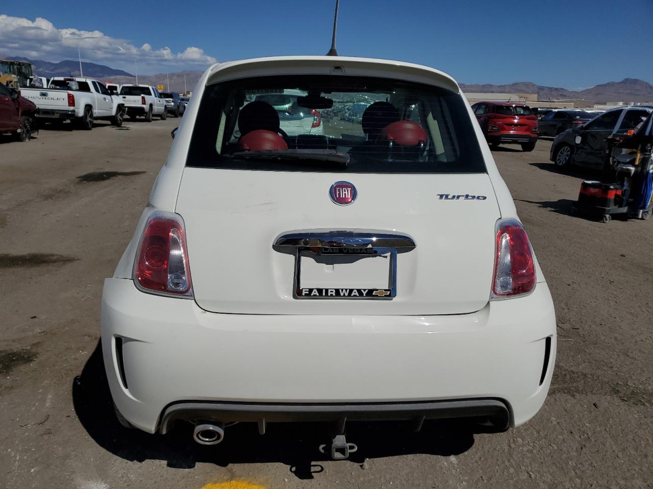 2018 Fiat 500 VIN 3C3CFFKH3JT465141 Copart auction photo, front end damage thumbnail 6
