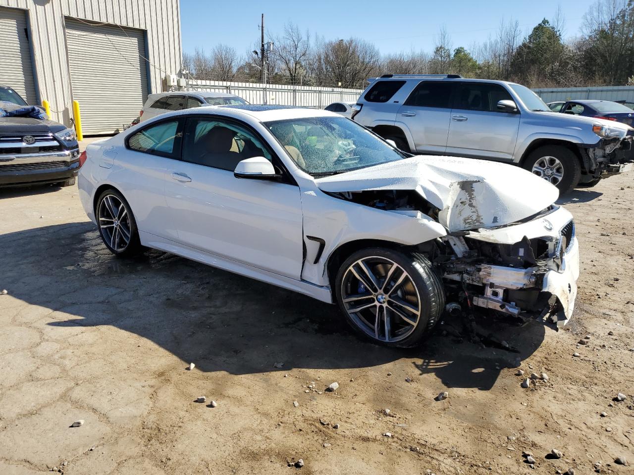 2018 BMW 4er VIN WBA4W7C50JAB93388 Copart auction photo, front end damage thumbnail 4