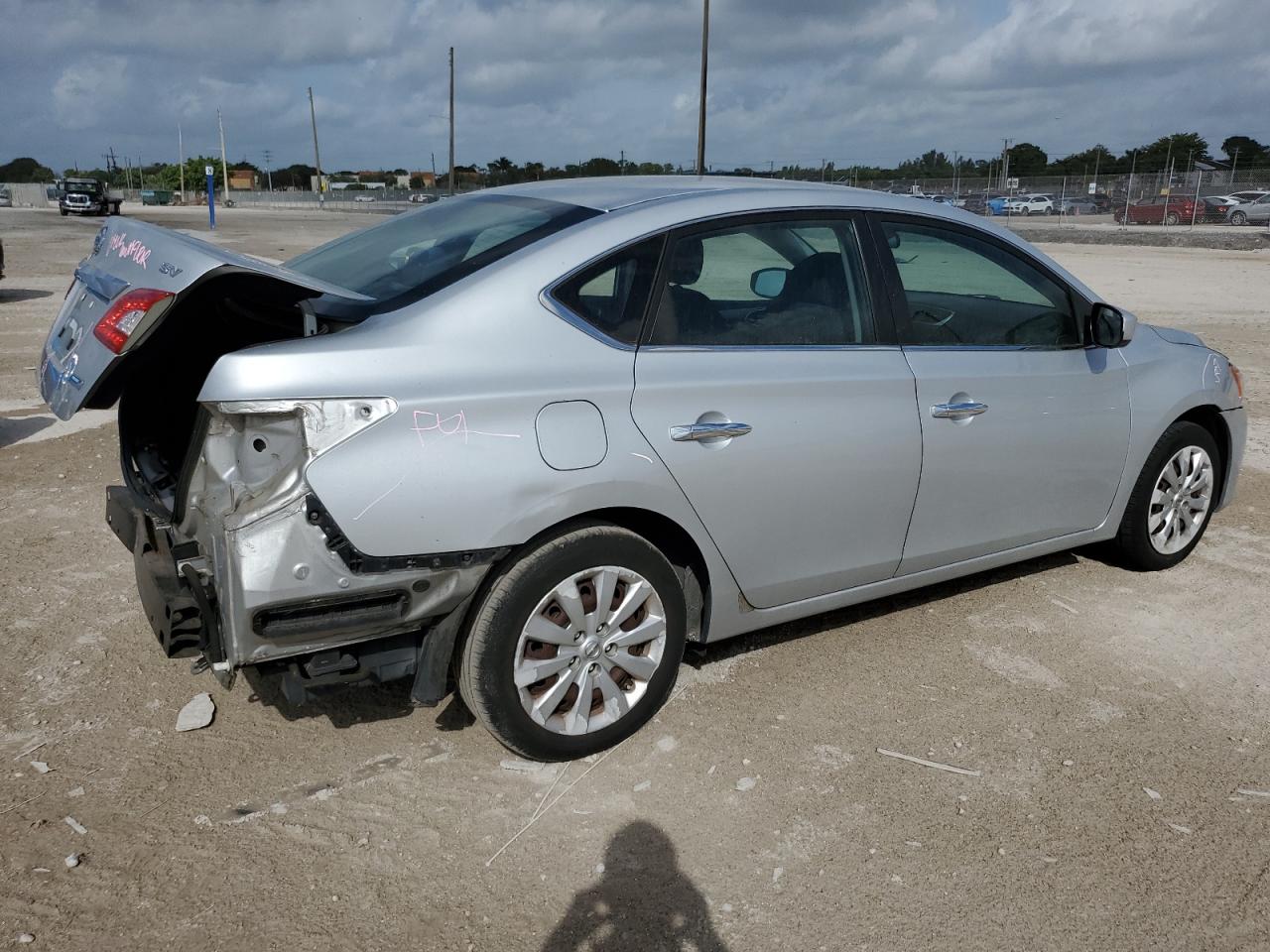 2013 Nissan Sentra VIN 1N4AB7AP1DN903520 Copart auction photo, rear end / minor dent/scratches damage thumbnail 3