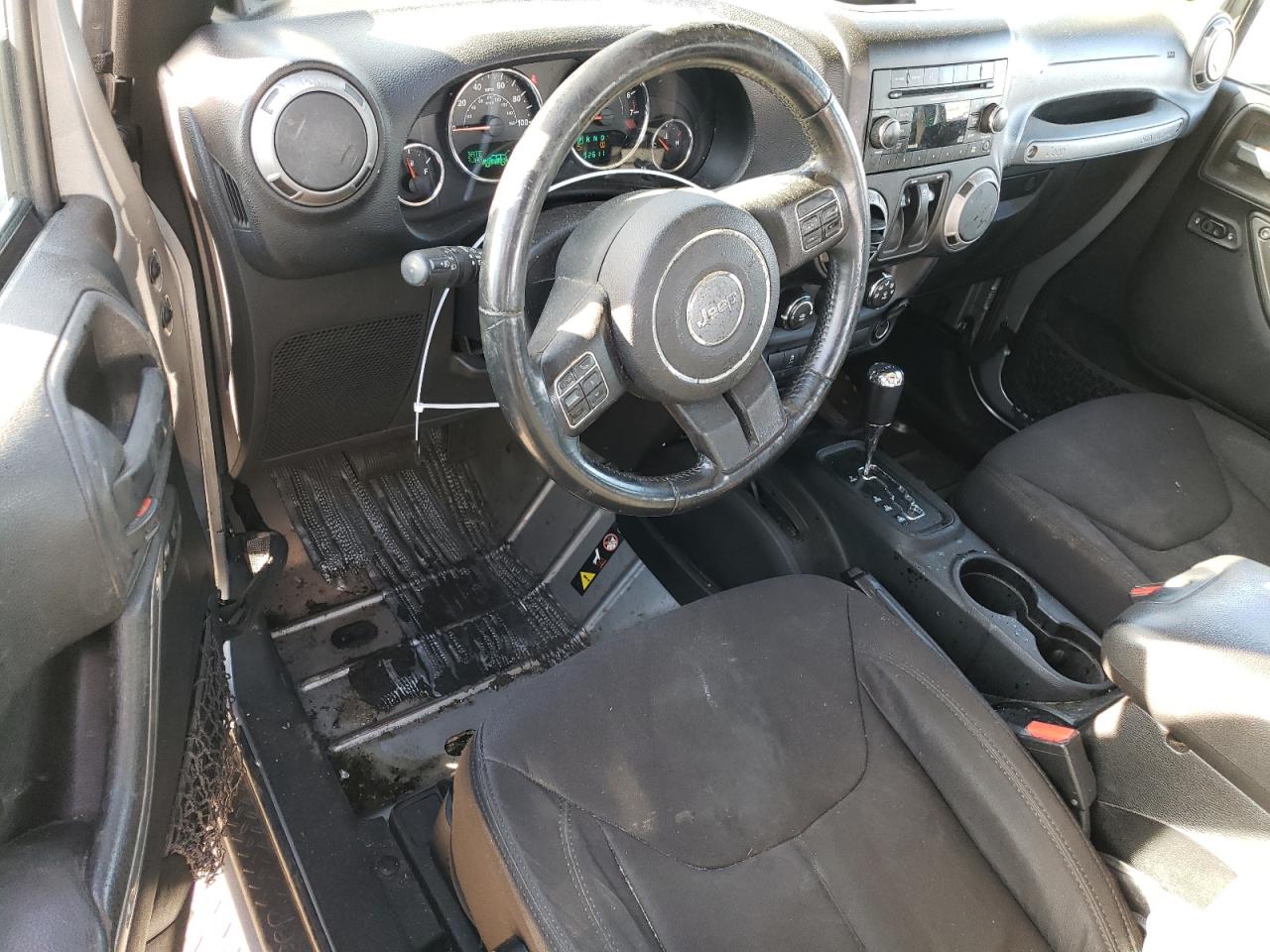 2013 Jeep Wrangler VIN 1C4GJWAG4DL606173 Copart auction photo, rear end / front end damage thumbnail 8