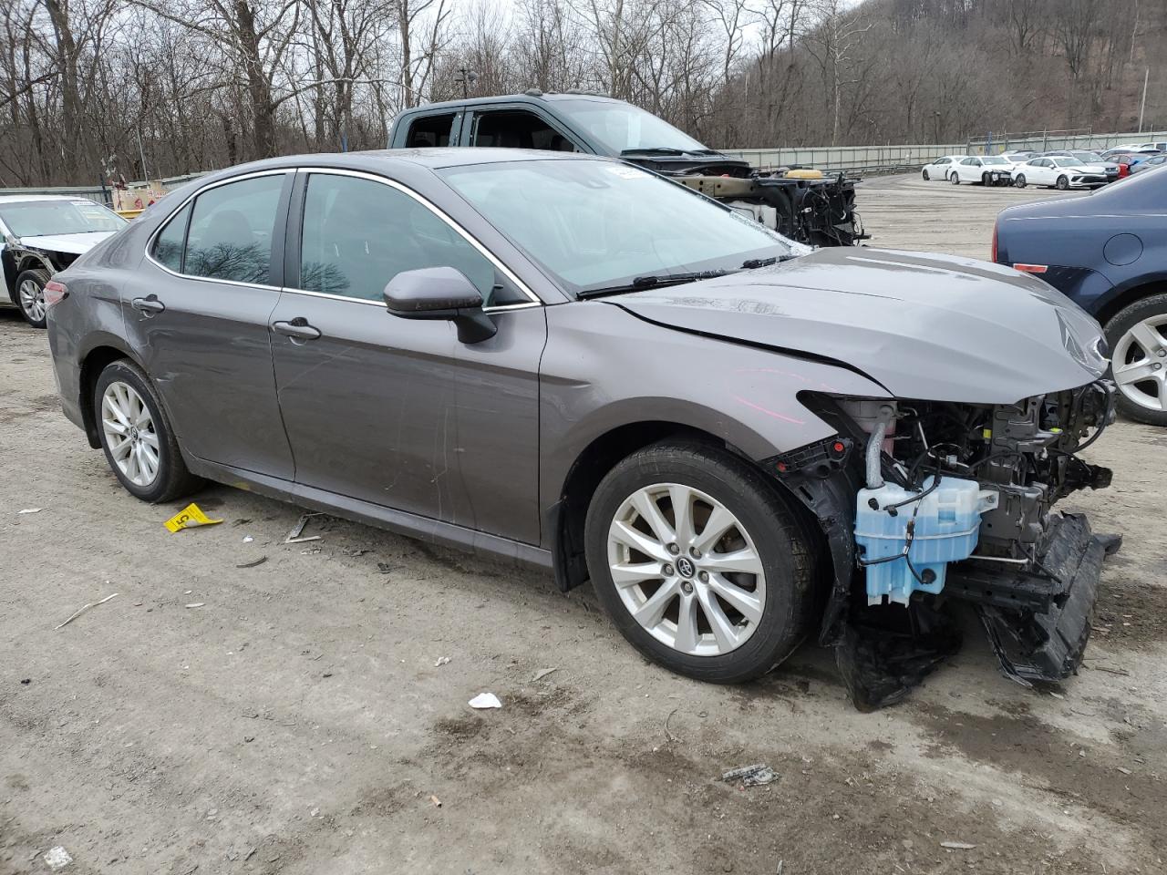 2020 Toyota Camry VIN 4T1C11AK7LU859577 Copart auction photo, front end / side damage thumbnail 4
