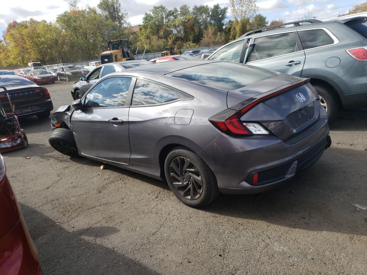 2018 Honda Civic VIN 2HGFC4B01JH302532 Copart auction photo, side damage thumbnail 2