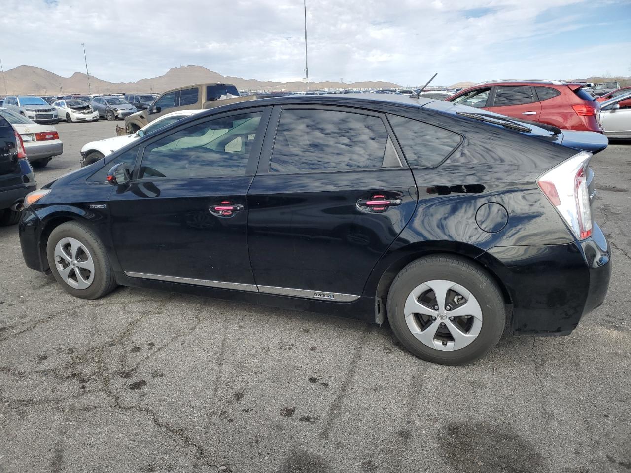 2012 Toyota Prius VIN JTDKN3DU4C1580294 Copart auction photo, side / rear end damage thumbnail 2