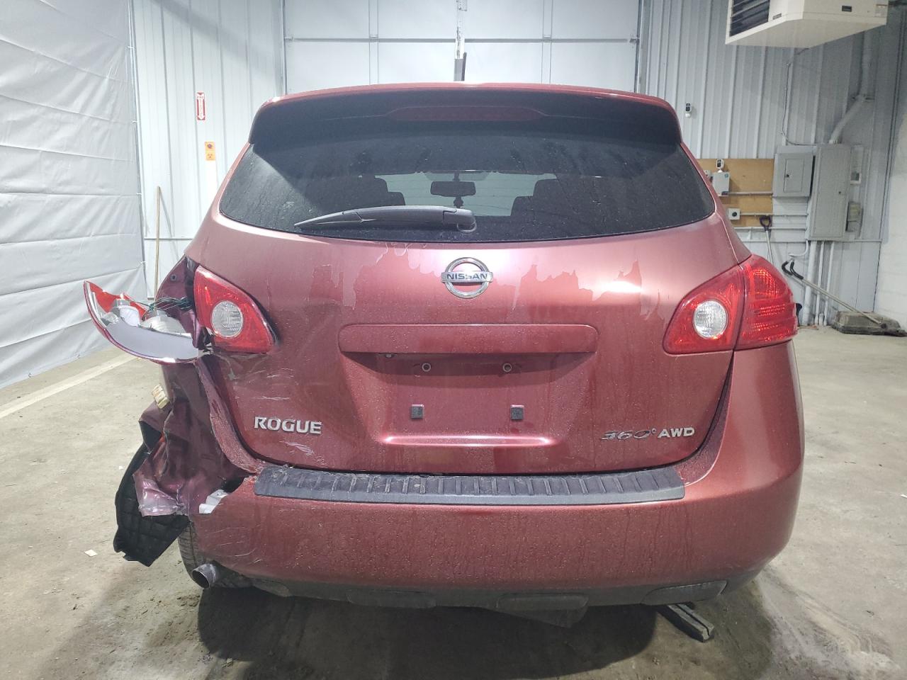 2010 Nissan Rogue VIN JN8AS5MV8AW127101 Copart auction photo, front end / rear end damage thumbnail 6
