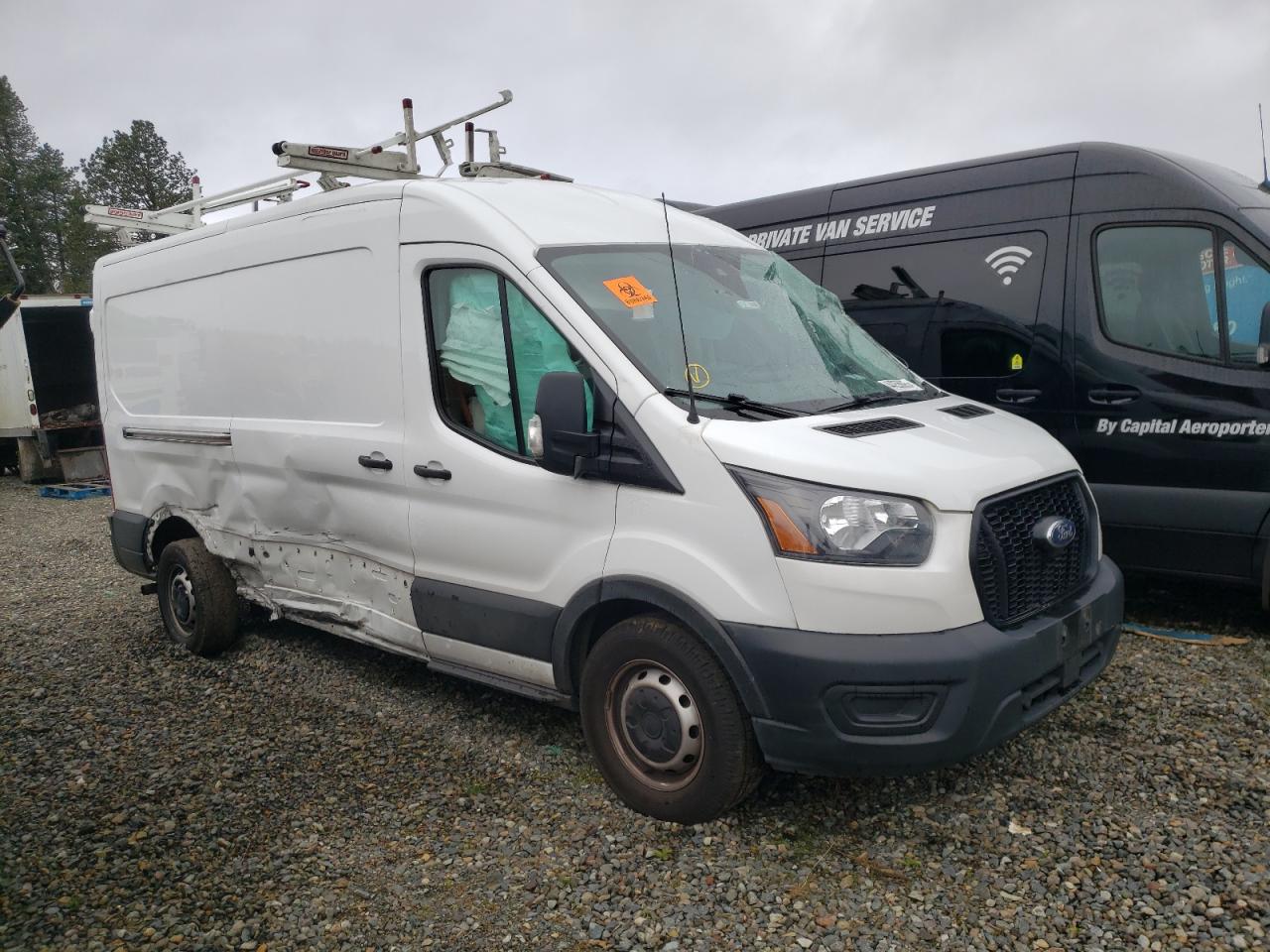 2021 Ford Transit VIN 1FTBR1C83MKA00901 Copart auction photo, all over / top/roof damage thumbnail 4