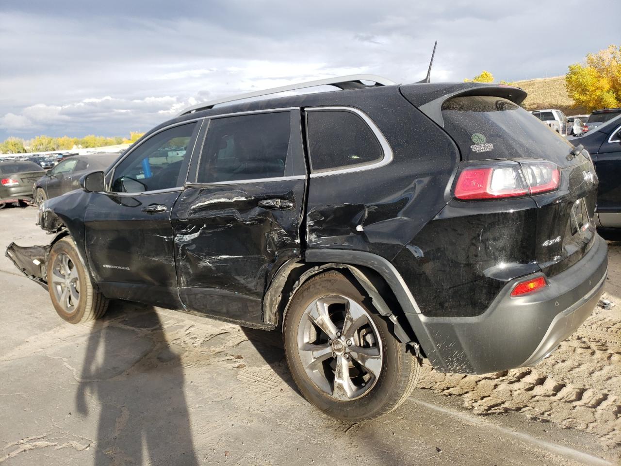 2019 Jeep Grand Cherokee VIN 1C4PJMDN7KD433528 Copart auction photo, side / front end damage thumbnail 2