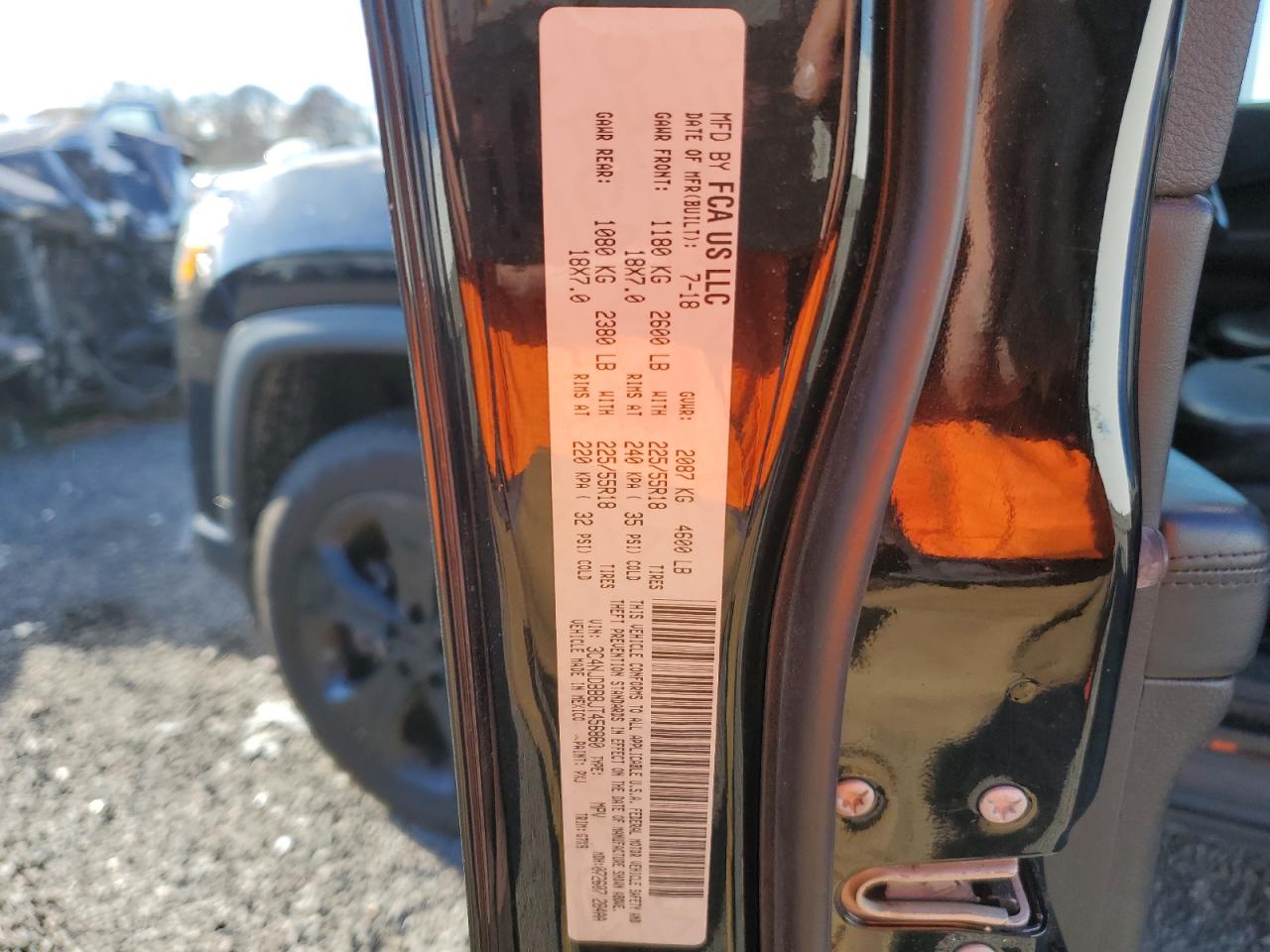 2018 Jeep Compass VIN 3C4NJDBB8JT456860 Copart auction photo, front end damage thumbnail 13