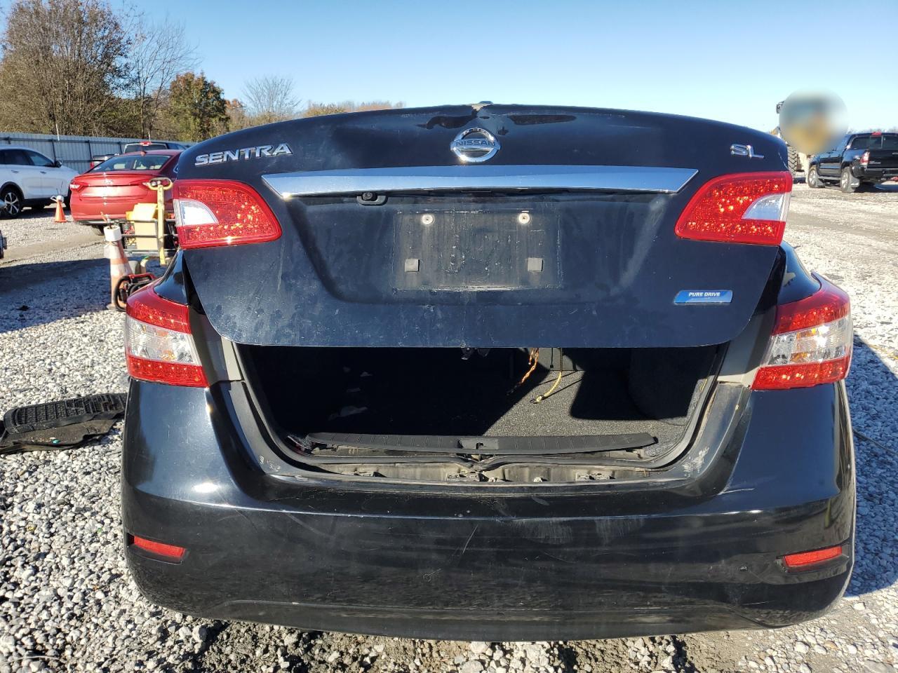 2013 Nissan Sentra VIN 3N1AB7AP0DL706206 Copart auction photo, rear end / minor dent/scratches damage thumbnail 6