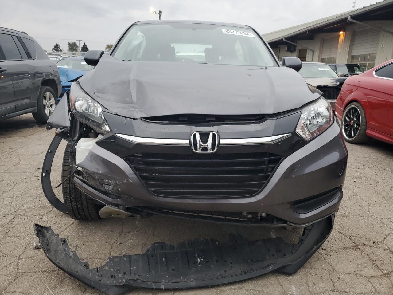 2016 Honda HR-V VIN 3CZRU6H33GM764438 Copart auction photo, front end damage thumbnail 5