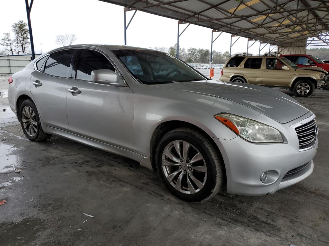 2012 Infiniti M VIN JN1BY1AR5CM396009 Copart auction photo, water/flood damage thumbnail 4